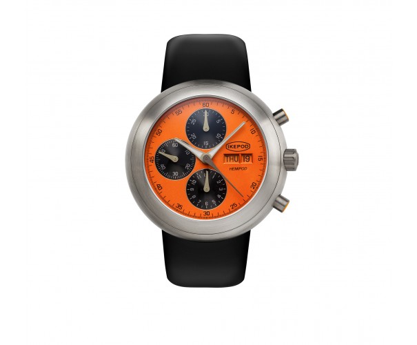 Hemipod Day Date orange dial